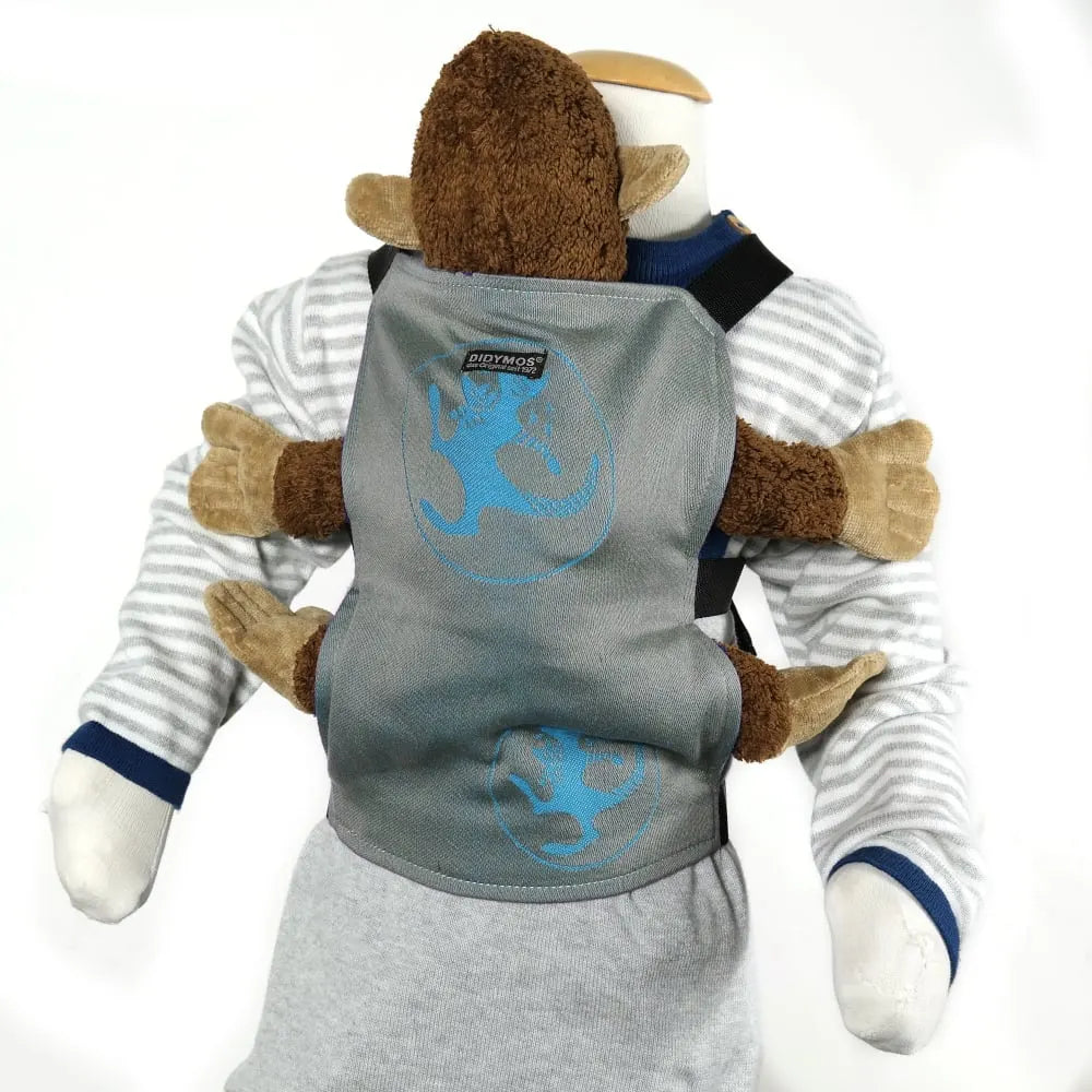 DIDYMOS Doll Snap Kanga Cool Water - Woven Baby One Size / silver-grey | light blue   Accessories > Doll Carriers > Doll Carrier    #