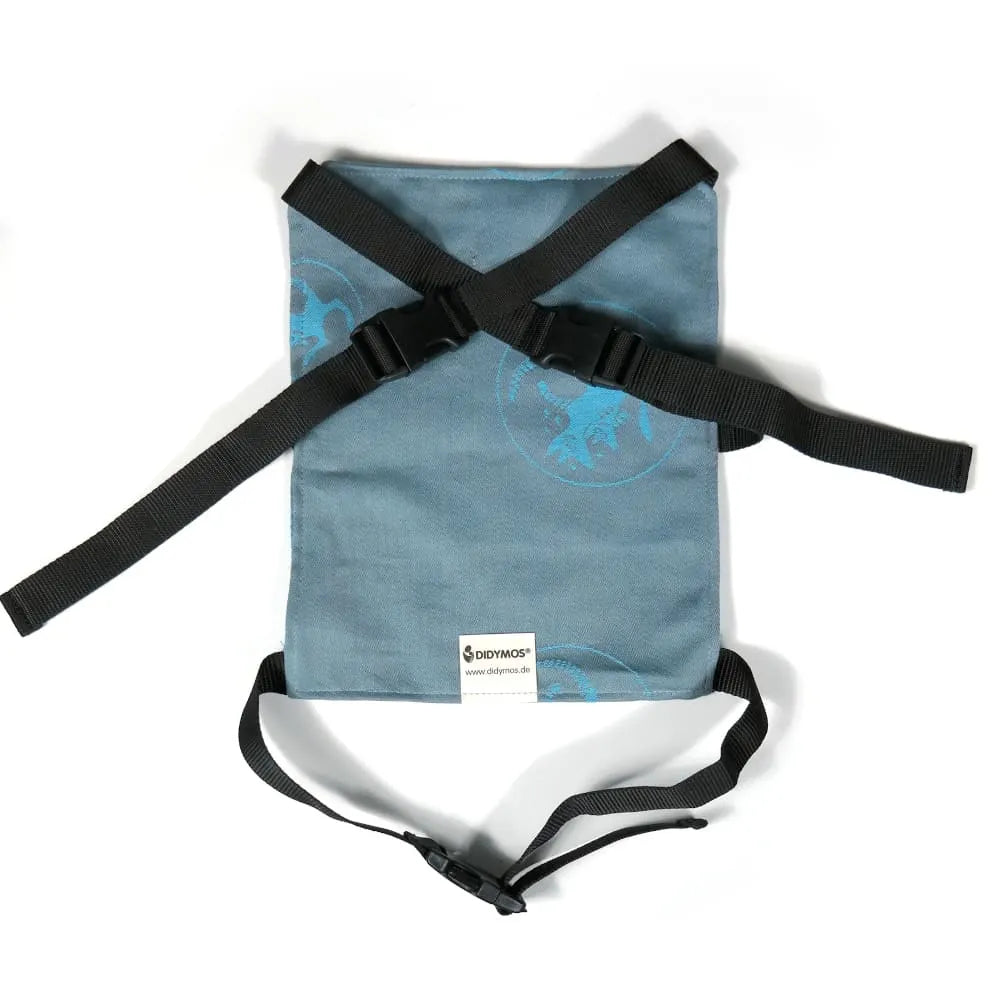 DIDYMOS Doll Snap Kanga Cool Water - Woven Baby One Size / silver-grey | light blue   Accessories > Doll Carriers > Doll Carrier    #