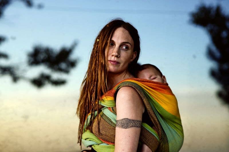 Gold Rainbow -Woven Wrap by Girasol - Woven Baby 5   Baby Wrap    #