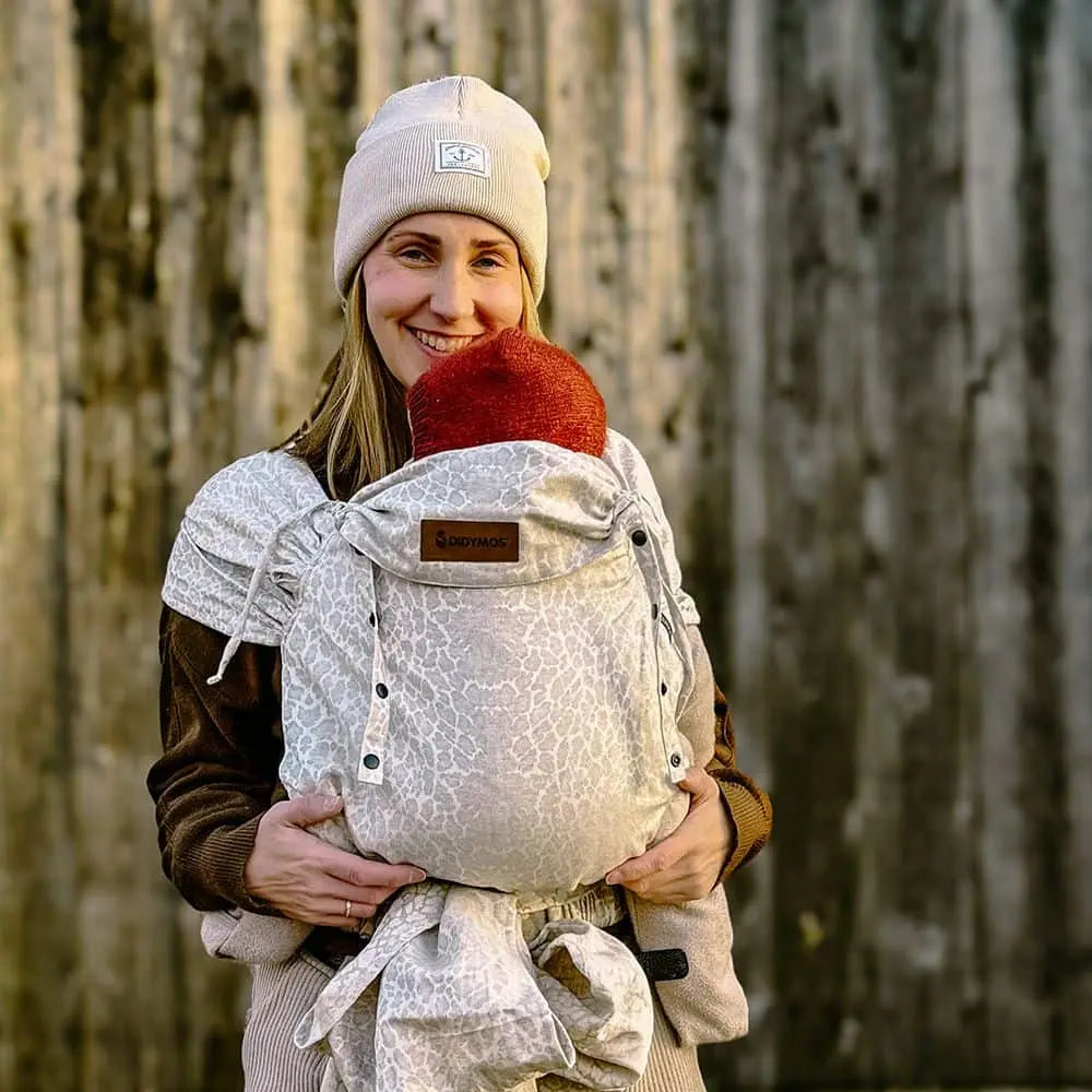 DIDYMOS DidyKlick - Woven Baby One Size / Leo Pure Linen   Baby Carriers > Halfbuckle Carrier > DidyKlick    #