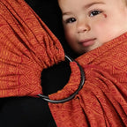 DIDYMOS DidySling Prima Ruby-Mandarine - Woven Baby 1R / Prima Ruby-Mandarine   Baby Wrap Slings > DidySling - Ring Sling    #