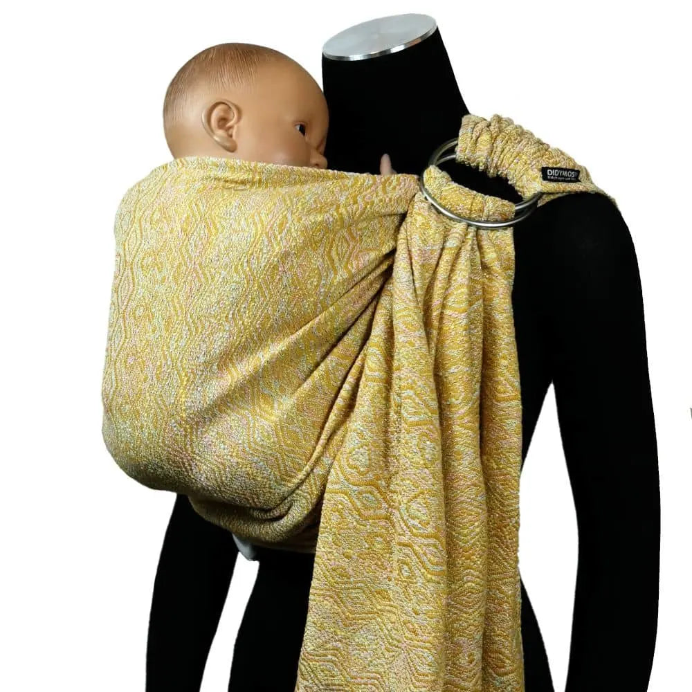 DIDYMOS DidySling Hedwych Hearts Felice - Woven Baby 1R / Hedwych Hearts Felice   Baby Wrap Slings > DidySling - Ring Sling    #