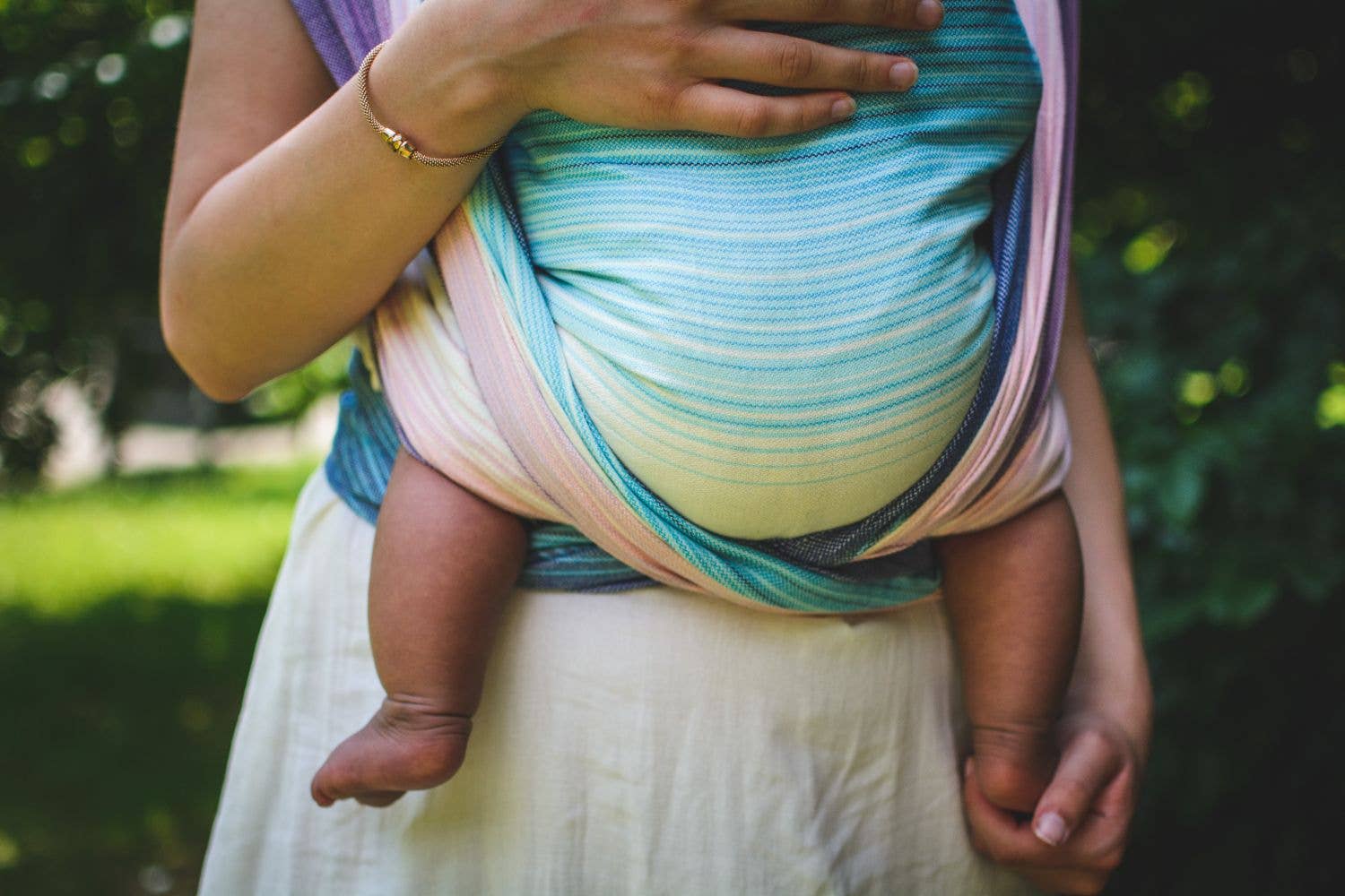 Girasol Baby wrap Candy Clouds by Risaroo - recycled cotton - Woven Baby 4   Baby Wrap    #