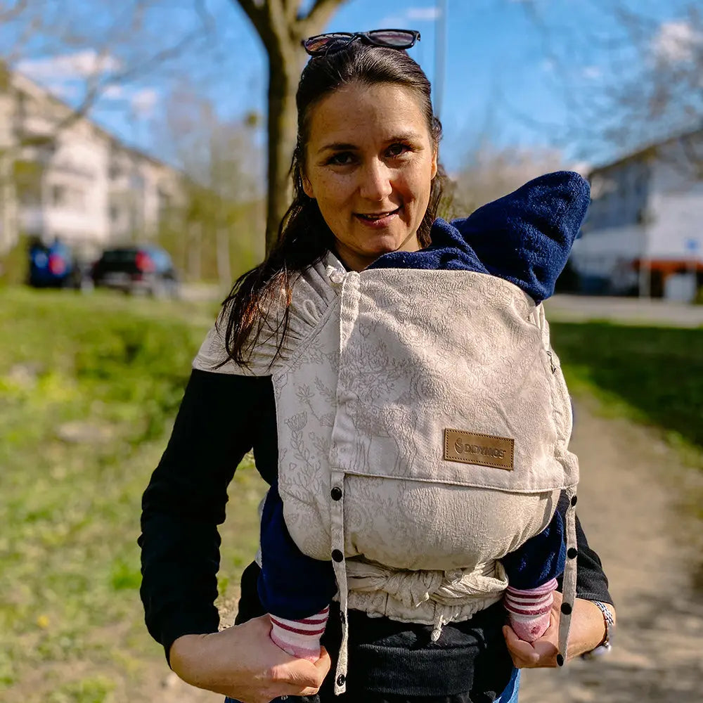 DIDYMOS DidyKlick - Woven Baby One Size / Magic Forest Almond   Baby Carriers > Halfbuckle Carrier > DidyKlick    #