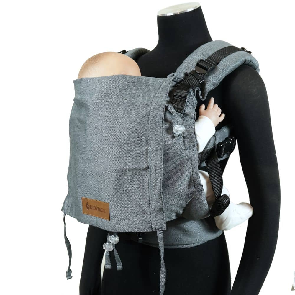 DIDYMOS DidySnap - Woven Baby One Size / Doubleface Anthracite   Baby Carriers > Fullbuckle Carrier > DidySnap 4u - Soft Structured Carrier    #