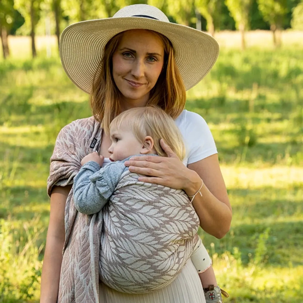 DIDYMOS DidySling Trias Chai Cinnamon - Woven Baby 1R / Trias Chai Cinnamon   Baby Wrap Slings > DidySling - Ring Sling    #