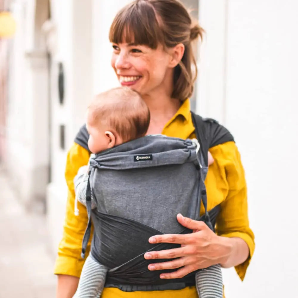 DIDYMOS DidyKlick - Woven Baby One Size / Doubleface Anthracite   Baby Carriers > Halfbuckle Carrier > DidyKlick    #
