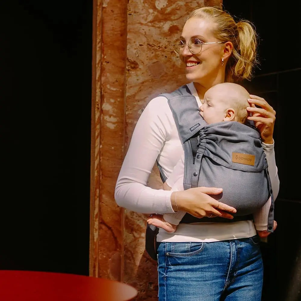 DIDYMOS DidyFlow Baby Carrier - Woven Baby One Size / Doubleface Anthracite   Baby Carriers > Halfbuckle Carrier > DidyFlow    #