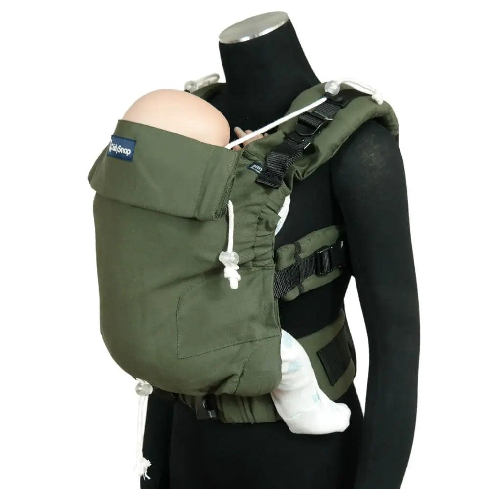 DIDYMOS DidySnap - Woven Baby One Size / Olive   Baby Carriers > Fullbuckle Carrier > DidySnap 4u - Soft Structured Carrier    #