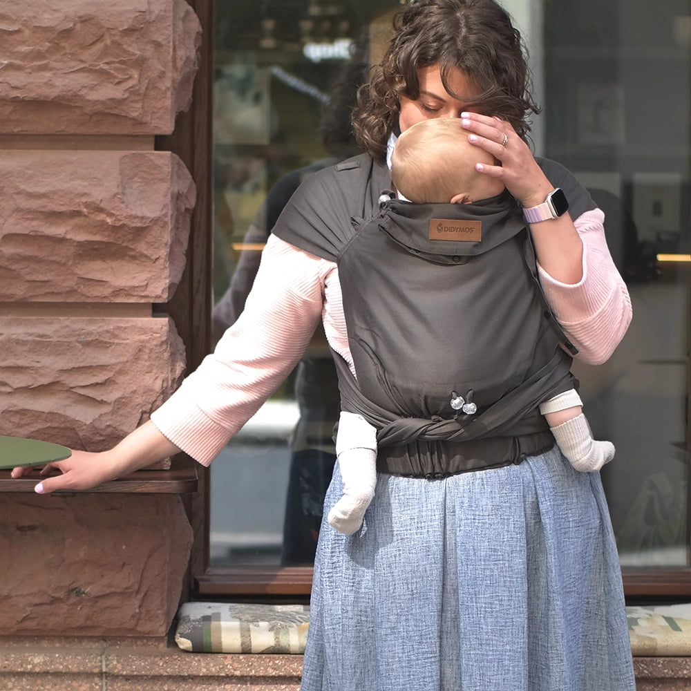 DIDYMOS DidyKlick - Woven Baby One Size / Mocca   Baby Carriers > Halfbuckle Carrier > DidyKlick    #