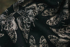 Baby Wrap, Jacquard Weave (65% cotton 35% silk) - QUEEN OF THE NIGHT - PAMINA - Woven Baby XS - 4   long_woven_wraps    #