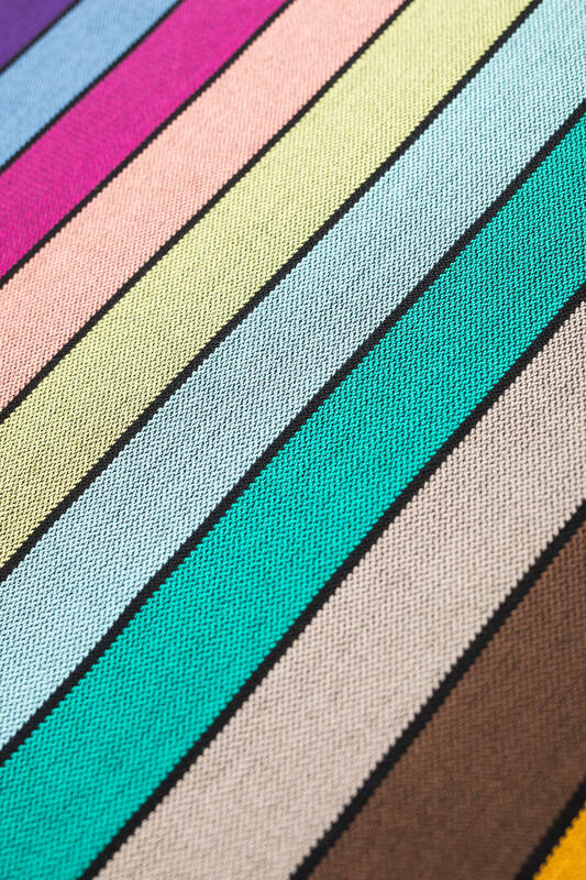 Ringsling, Broken twill Weave (100% cotton), with gathered shoulder - CAROUSEL OF COLORS - standard 1.8m - Woven Baby    ring_slings    #