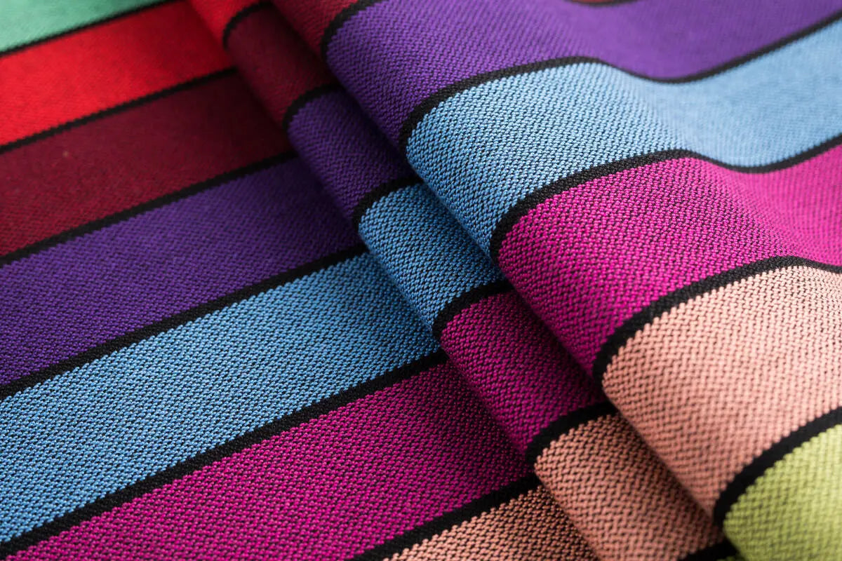 Baby Sling, Broken Twill Weave, (100% cotton) - CAROUSEL OF COLORS (grade B) - Woven Baby L - 7   long_woven_wraps    #