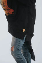 Babywearing Sweatshirt 3.0 - Black with Symphony Rainbow Dark - Woven Baby 3XL   babywearing_sweatshirts    #