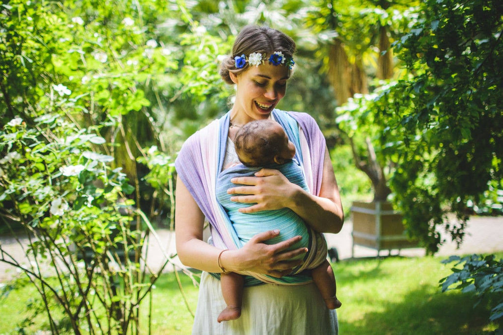 Girasol Baby wrap Candy Clouds by Risaroo - recycled cotton - Woven Baby 4   Baby Wrap    #