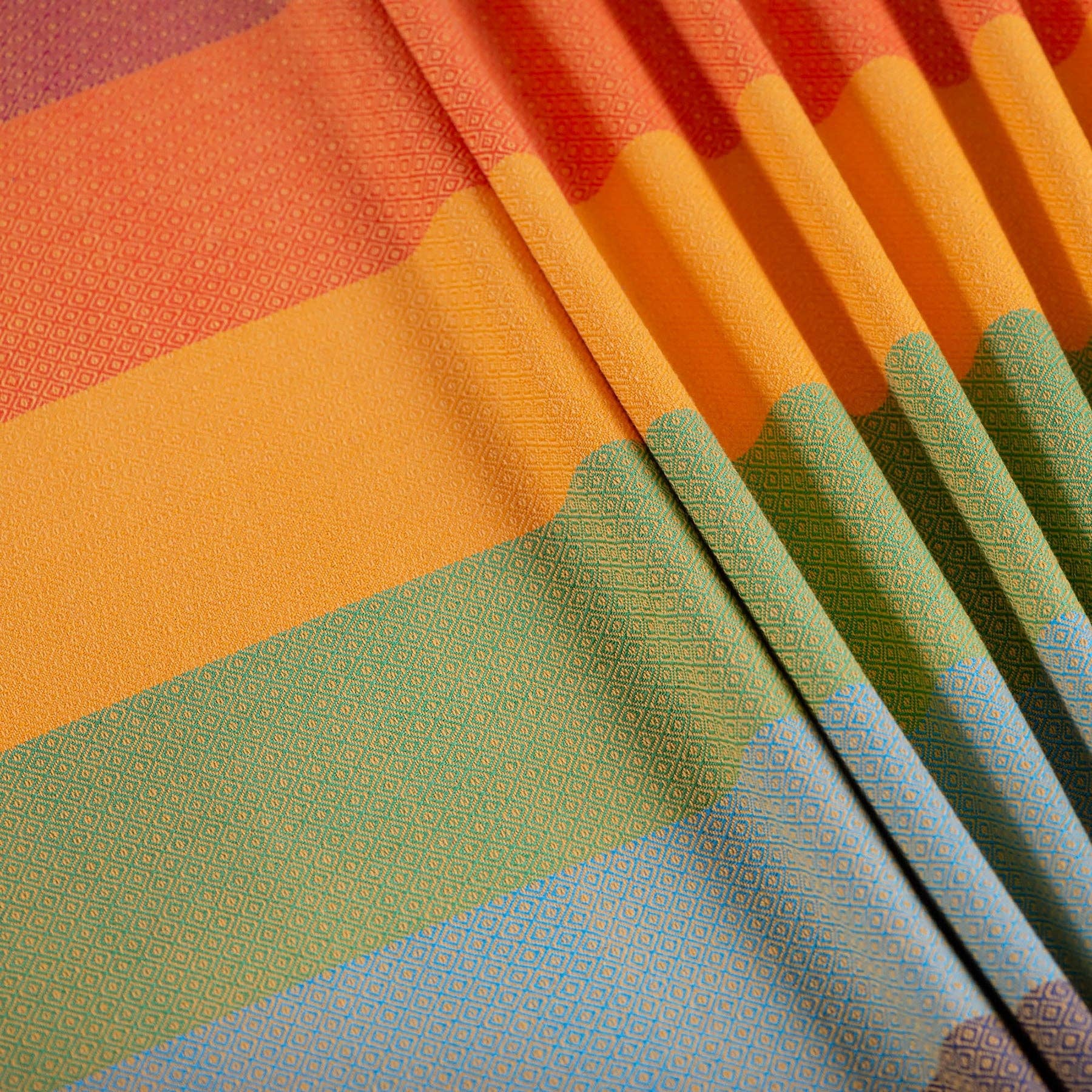 Gold Rainbow -Woven Wrap by Girasol - Woven Baby 5   Baby Wrap    #