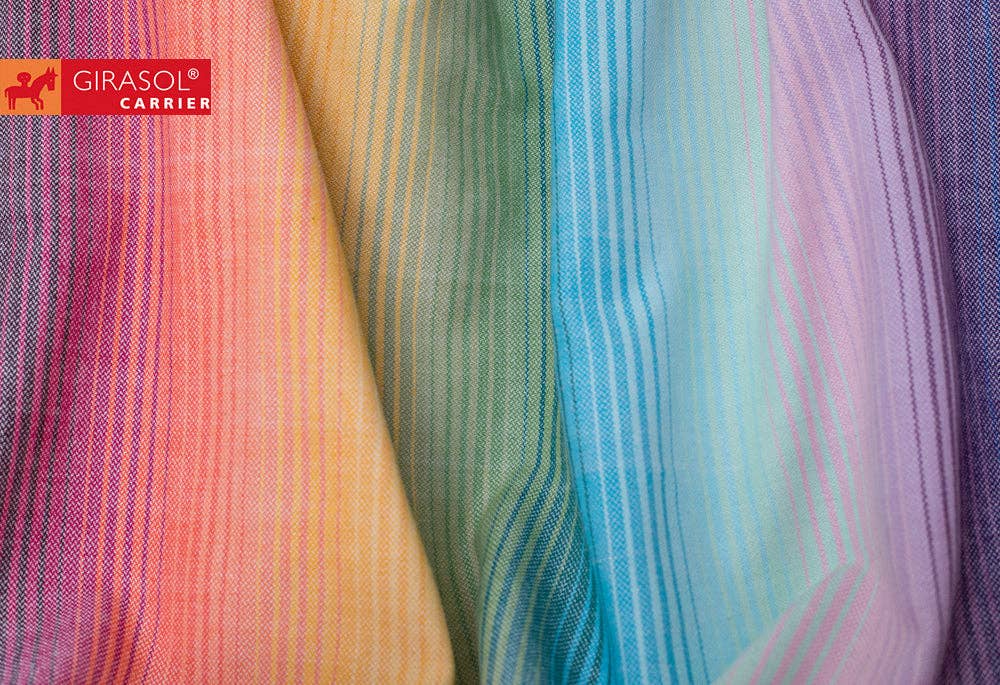 Girasol Baby Woven Wrap Rainbow Dreamer - Recycled Cotton - Woven Baby Size 2 (2.60m)   Baby Wraps    #