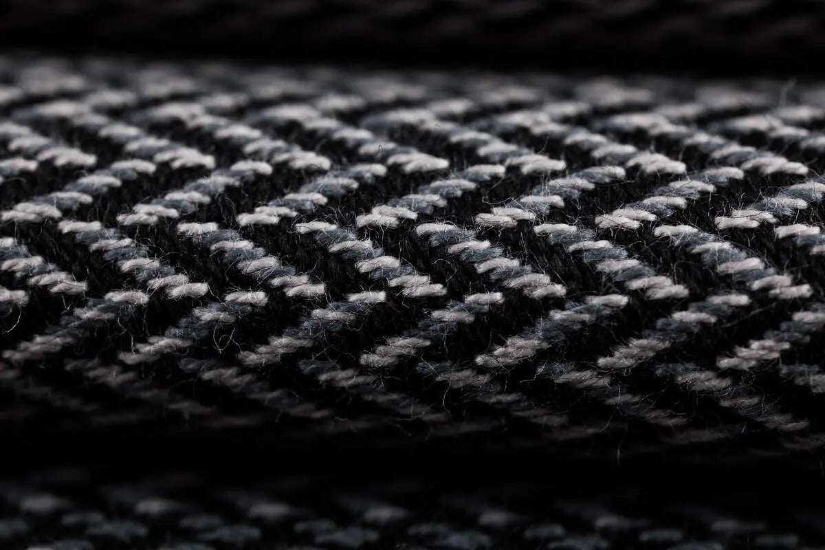 Ring Sling, Jacquard Weave (100% cotton), with gathered shoulder - LITTLE HERRINGBONE OBMRE GREY - standard 1.8m - Woven Baby    ring_slings    #