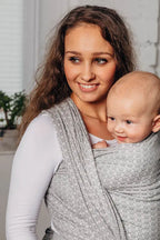 Baby Sling - LITTLE LOVE - LARVIKITE, Jacquard Weave, 100% cotton - Woven Baby S - 5   long_woven_wraps    #