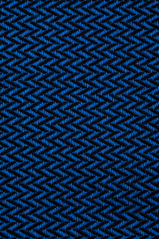 Baby Sling - COBALT, Herringbone Weave, 100% cotton - Woven Baby XS - 4   long_woven_wraps    #