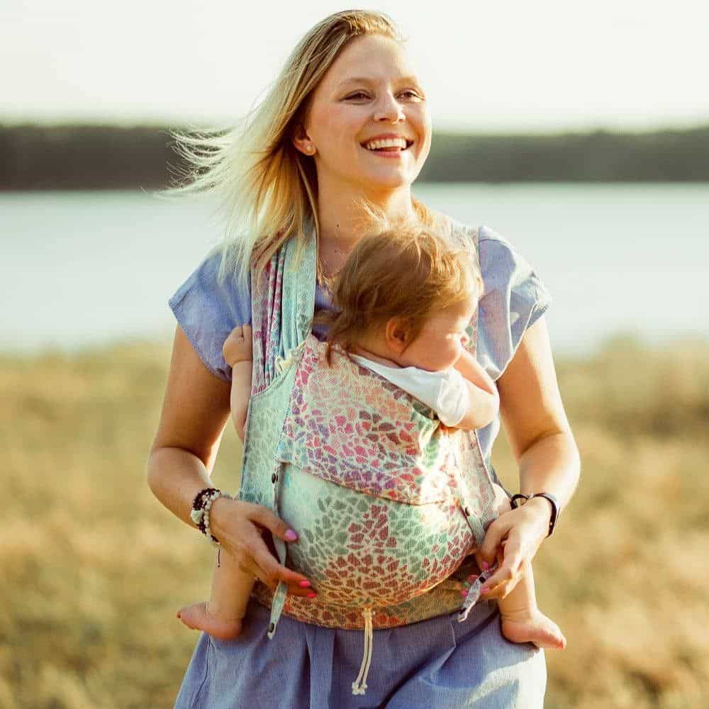 DIDYMOS DidyKlick - Woven Baby One Size / Summer Mosaic   Baby Carriers > Halfbuckle Carrier > DidyKlick    #