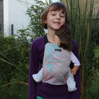 DIDYMOS Doll Snap Summer Mosaic - Woven Baby One Size / natural | green | multicoloured   Accessories > Doll Carriers > Doll Carrier    #