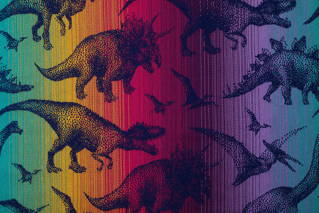 Baby Wrap, Jacquard Weave (100% cotton) - JURASSIC - NEW ERA (grade B) - Woven Baby M - 6   long_woven_wraps    #