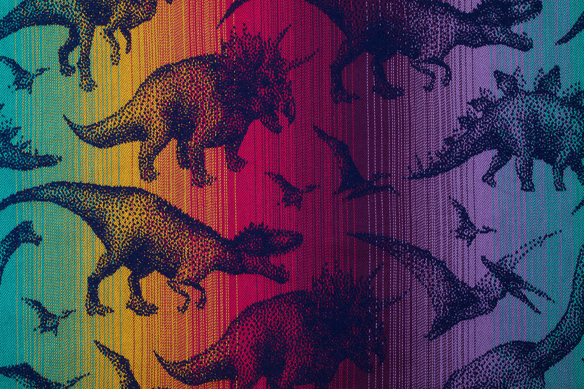 Baby Wrap, Jacquard Weave (100% cotton) - JURASSIC - NEW ERA (grade B) - Woven Baby M - 6   long_woven_wraps    #
