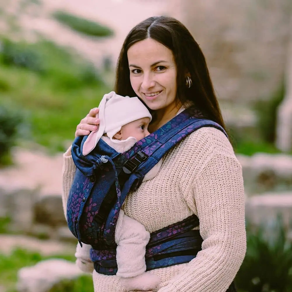 DIDYMOS DidyFlow Baby Carrier - Woven Baby One Size / Mosaic Sparks in the Dark   Baby Carriers > Halfbuckle Carrier > DidyFlow    #