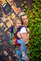 LennyPreschool Carrier, jacquard weave 100% cotton - JURASSIC - NEW ERA (grade B) - Woven Baby Preschool   lenny_preschool    #
