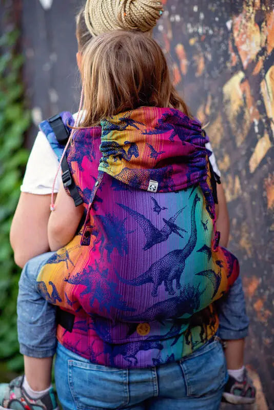 LennyPreschool Carrier, jacquard weave 100% cotton - JURASSIC - NEW ERA (grade B) - Woven Baby Preschool   lenny_preschool    #