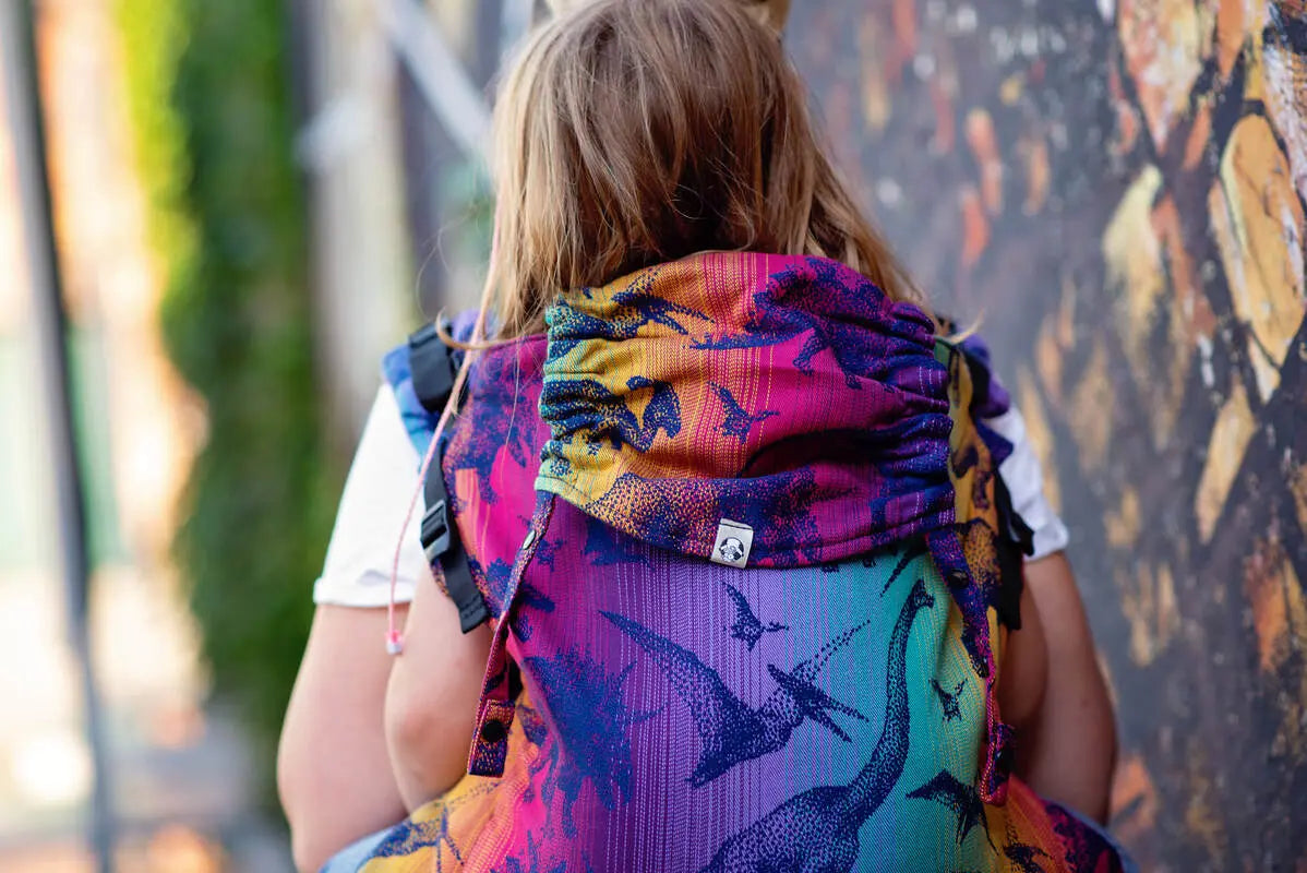 LennyPreschool Carrier, jacquard weave 100% cotton - JURASSIC - NEW ERA (grade B) - Woven Baby Preschool   lenny_preschool    #