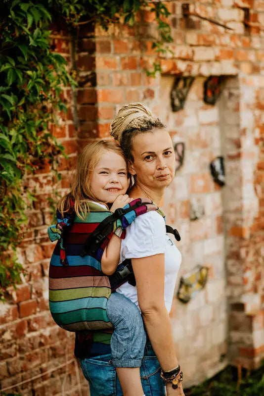LennyPreschool Carrier, broken - twill weave 100% cotton - CAROUSEL OF COLORS - Woven Baby Preschool   lenny_preschool    #