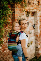 LennyPreschool Carrier, broken - twill weave 100% cotton - CAROUSEL OF COLORS - Woven Baby Preschool   lenny_preschool    #