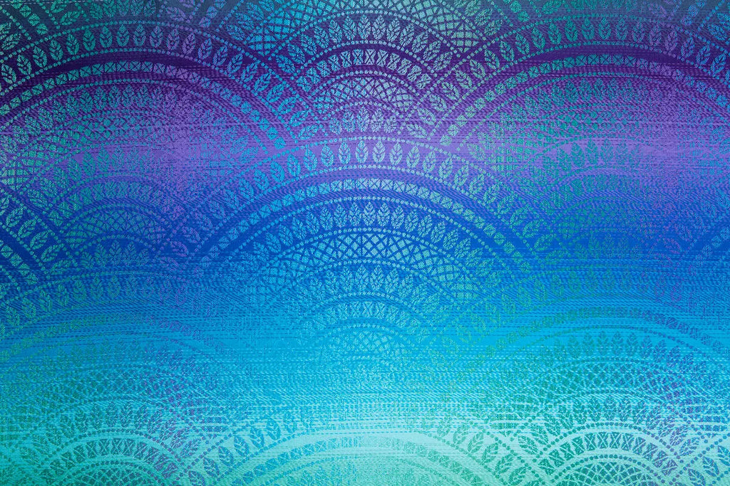 LennyLight Carrier, jacquard weave 100% cotton - PEACOCK’S TAIL - FANTASY - Woven Baby Standard   lenny_light    #