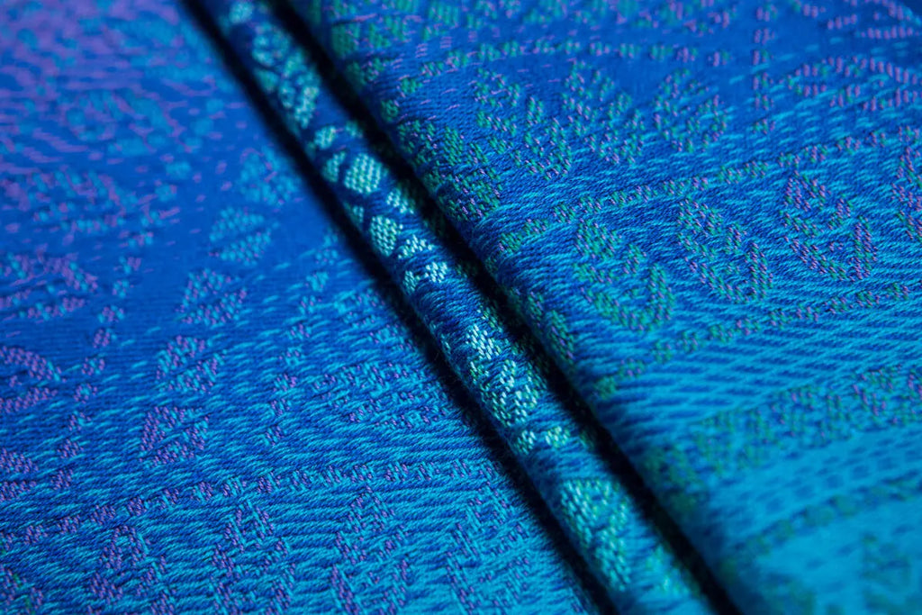 LennyLight Carrier, jacquard weave 100% cotton - PEACOCK’S TAIL - FANTASY - Woven Baby Standard   lenny_light    #