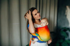 Baby Wrap, Jacquard Weave (100% cotton) - RAINBOW BABY (grade B) - Woven Baby XS - 4   long_woven_wraps    #