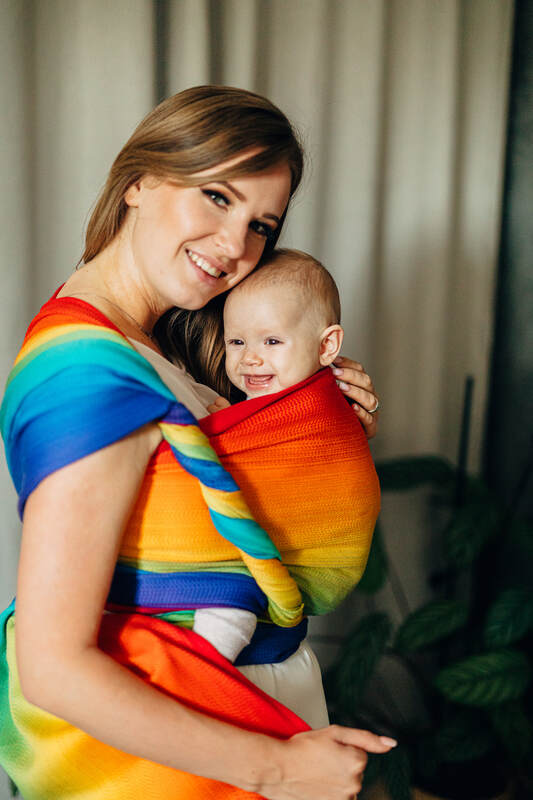 Baby Wrap, Jacquard Weave (100% cotton) - RAINBOW BABY