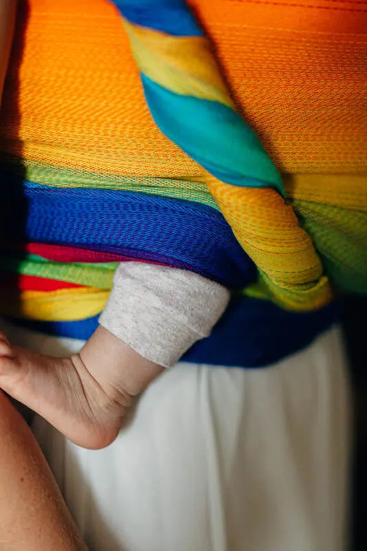 Baby Wrap, Jacquard Weave (100% cotton) - RAINBOW BABY - Woven Baby XS - 4   long_woven_wraps    #
