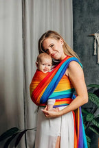 Baby Wrap, Jacquard Weave (100% cotton) - RAINBOW BABY - Woven Baby XS - 4   long_woven_wraps    #
