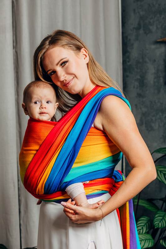 Baby Wrap, Jacquard Weave (100% cotton) - RAINBOW BABY
