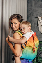 LennyPreschool Carrier, jacquard weave 100% cotton - RAINBOW BABY - Woven Baby Preschool   lenny_preschool    #