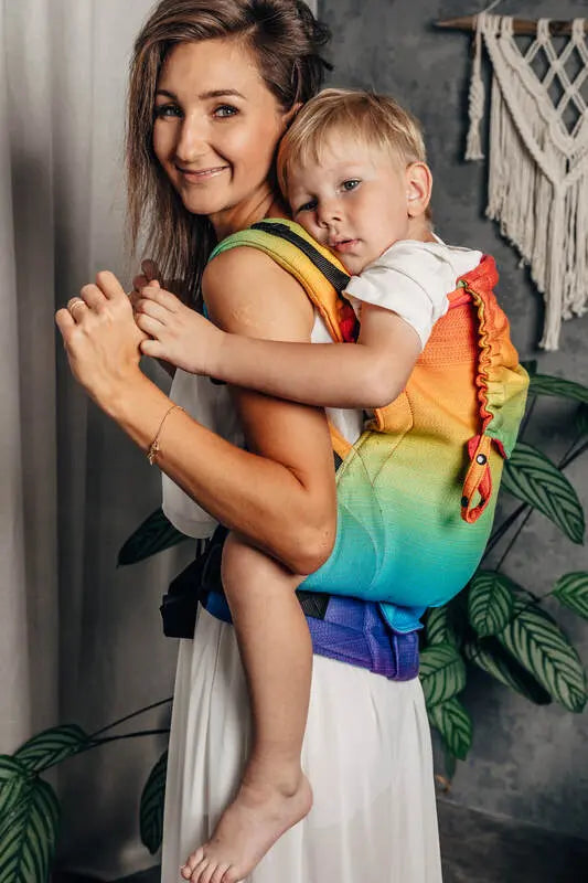 LennyPreschool Carrier, jacquard weave 100% cotton - RAINBOW BABY - Woven Baby Preschool   lenny_preschool    #