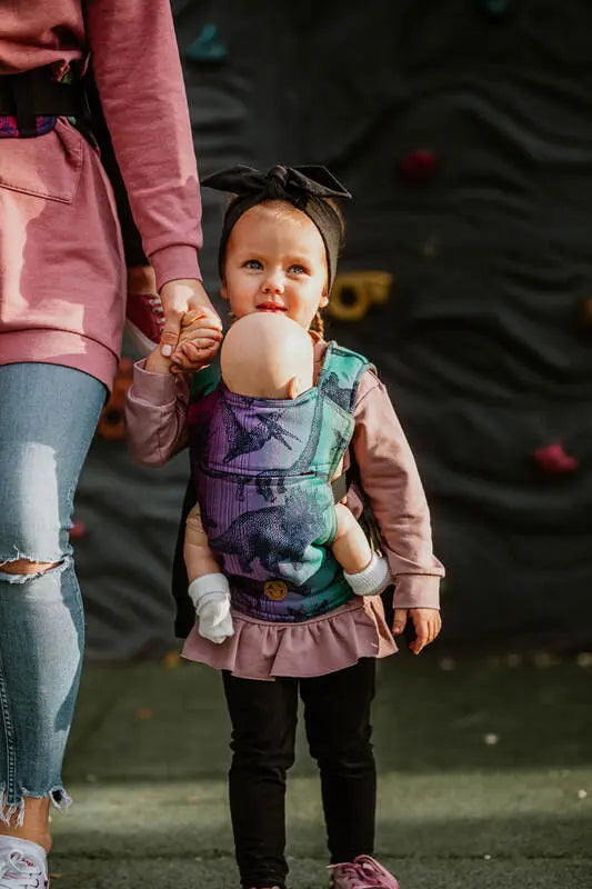Doll Carrier made of woven fabric, 100% cotton - JURASSIC - NEW ERA - Woven Baby Title - Default Title   doll_carriers    #