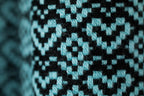Ring Sling - LITTLE LOVE AMAZONITE - 100% Cotton - Jacquard Weave -  with gathered shoulder - standard 1.8m - Woven Baby    ring_slings    #