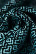 Ring Sling - LITTLE LOVE AMAZONITE - 100% Cotton - Jacquard Weave -  with gathered shoulder - standard 1.8m - Woven Baby    ring_slings    #