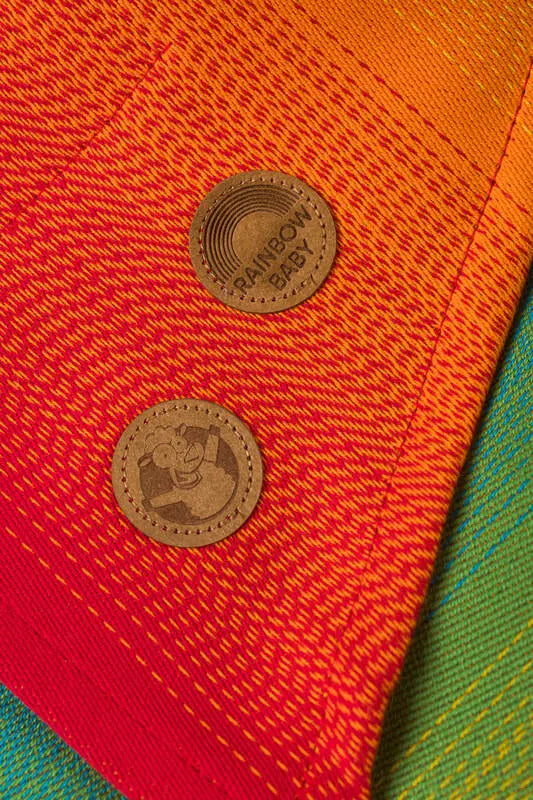 Baby Wrap, Jacquard Weave (100% cotton) - RAINBOW BABY - Woven Baby XS - 4   long_woven_wraps    #