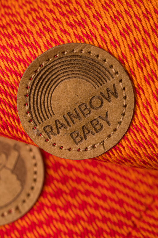 Ring Sling, Jacquard Weave (100% cotton), with gathered shoulder - RAINBOW BABY - standard 1.8m - Woven Baby    ring_slings    #
