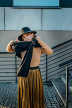 Ring Sling, Jacquard Weave (59% cotton, 41% merino wool), with gathered shoulder - PEACOCK'S TAIL - PITCH BLACK - standard 1.8m - Woven Baby    ring_slings    #