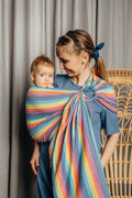 Ring Sling, Broken twill Weave (100% cotton), with gathered shoulder - LUNA - standard 1.8m